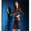 TE5782WJYY Europe fashion temperament irregular print dress