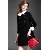 TE5857NS Winter new style bowknot collar A-line woolen dress