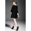 TE5857NS Winter new style bowknot collar A-line woolen dress