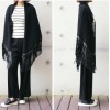 TE6312YZS Europe fashion triangle wool tassel multipurpose shawl