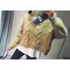 TE6317MDS Fashion twist pattern warm cony hair pullover sweater