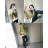 TE6317MDS Fashion twist pattern warm cony hair pullover sweater