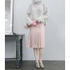 TE6317MDS Fashion twist pattern warm cony hair pullover sweater