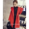 TE6317MN Korean fashion pocket coat with cap