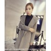 TE6317MN Korean fashion pocket coat with cap