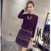 TE6318MN Korean fashion sueded embroidery cat t-shirt