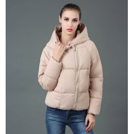 TE6667YYM Winter thicken casual sport style cotton-padded down coat with cap