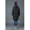 TE6670YYM Winter casual pure color down long coat with cap