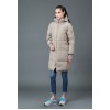 TE6670YYM Winter casual pure color down long coat with cap