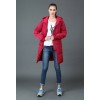 TE6670YYM Winter casual pure color down long coat with cap