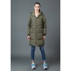 TE6670YYM Winter casual pure color down long coat with cap