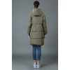 TE6670YYM Winter casual pure color down long coat with cap