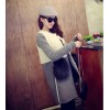 TE8252BLFS Winter fashion knitting sleeve splicing berber fleece coat