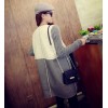 TE8252BLFS Winter fashion knitting sleeve splicing berber fleece coat