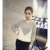 TE9938LLJ Autumn contact color loose sweatshirt