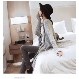 TE86206JYS Korean fashion tassel knitting cardigan