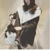 TE5837NHWL Japanese fashion lamb wool knitting sleeve coat