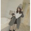 TE5837NHWL Japanese fashion lamb wool knitting sleeve coat