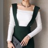 TE8805MQFS Slim boat neck off shoulder long sleeve t-shirt