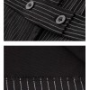 TE9085LLYG Europe fashion stripes v-neck half sleeve dress