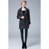 TE9088LLYG Houndstooth three buttons pocket woolen coat