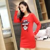 TE9114JDYJ Autumn casual wool lining digital print backing shirt