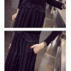 TE9199WMSS Europe fashion long sleeve t-shirt with wide leg stripes pants