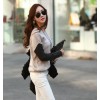 TE9318ATSS Korean fashion fake two piece casual tops