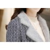 TE9559YBF Winter double-breasted check lapel woolen coat