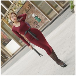 TE9963WJYS Korean style temperament long dress