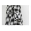 TE9725WJYS Casual joker checks long sleeve blouse