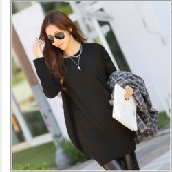 TE9731WJYS Pure color simple but elegant loose dress