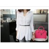 TE9749WJYS Korean fashion lapel long white shirt