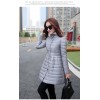 TE9816LGSS Winter bowknot back slim waist cotton-padded coat