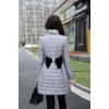 TE9816LGSS Winter bowknot back slim waist cotton-padded coat