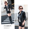 TE0295XYW OL Europe fashion short PU locomotive jacket