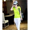 TE1089ALAB Summer fashion short sleeve t-shirt with cropped trousers tracksuit