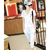 TE1089ALAB Summer fashion short sleeve t-shirt with cropped trousers tracksuit