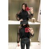 TE1189CND Sweet lace transparent sleeve joker tops