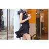 TE1458GJWL Korean fashion lacing waist sleeveless shirt