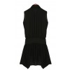 TE1458GJWL Korean fashion lacing waist sleeveless shirt