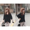 TE1240GJWL Korean fashion lacing back loose blouse