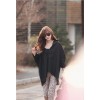 TE1240GJWL Korean fashion lacing back loose blouse