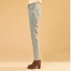 TE1745KOKO Korean style empire waist washing pencil jeans