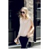 TE2172ALFS Europe fashion sexy double v-neck loose sleeveless t-shirt