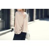 TE2172ALFS Europe fashion sexy double v-neck loose sleeveless t-shirt