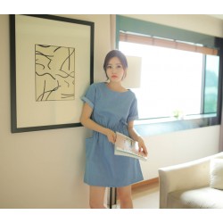 TE2175ALFS Spring new style sweet denim pocket dress