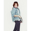 TE5206VVN Trendy vintage make it old loose denim jacket