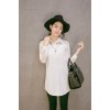 TE5260YJY New style lace splicing long sleeve white shirt