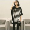 TE5728JZYS Slim stripes long t-shirt